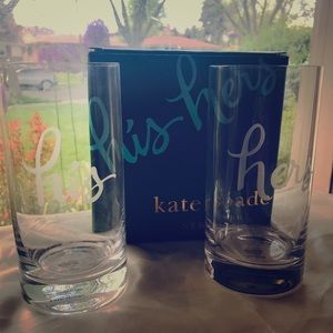Kate Spade His & Hers highball Glass Set